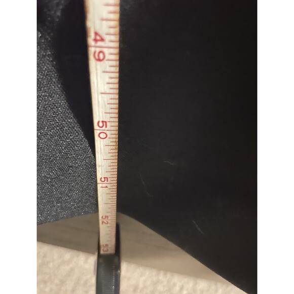 VTG. black maxi dress–Ruched funnel neck,covered buttons,long sleeve,ILGWU,USA - Picture 11 of 14